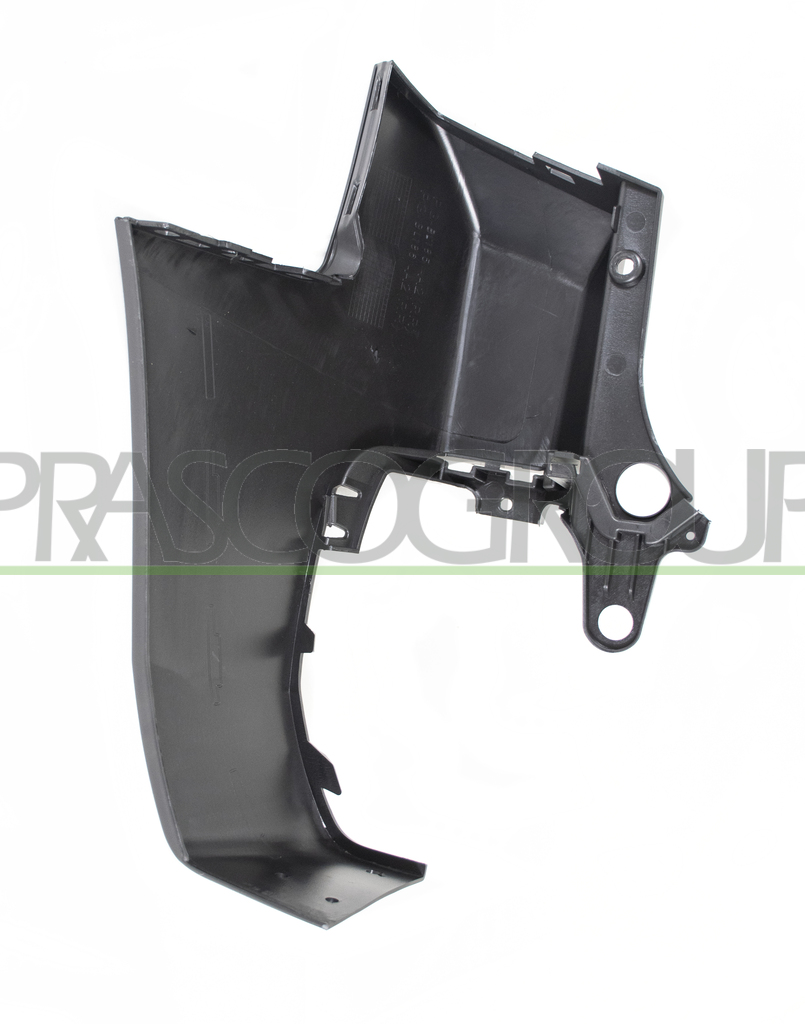 REAR BUMPER END CUP RIGHT-BLACK-TEXTURED FINISH-SHORT WHEEL BASE MOD. TAILGATE
