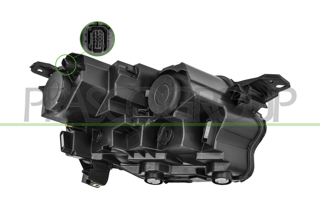 SCHEINWERFER LINNKS-H7+H1-OBEN-MIT LWR-MIT MOTOR