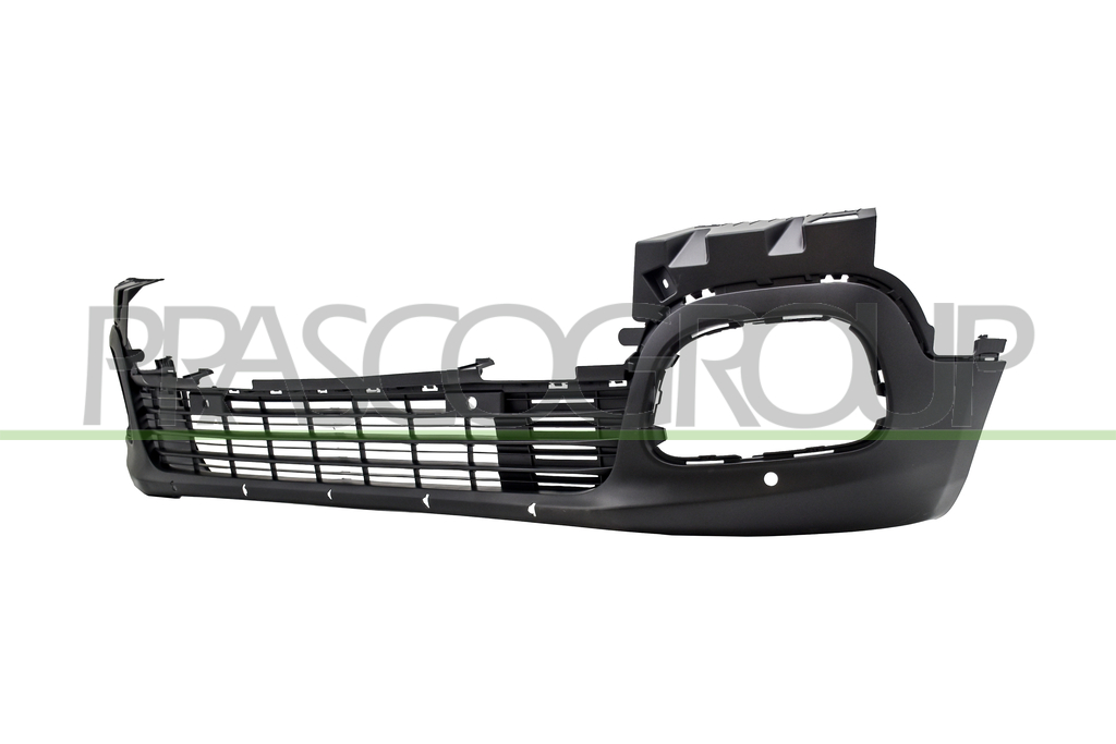 FRONT BUMPER-LOWER-BLACK-TEXTURED FINISH-WITH PDC+SENSOR HOLDERS-WITH MOLDING HOLES