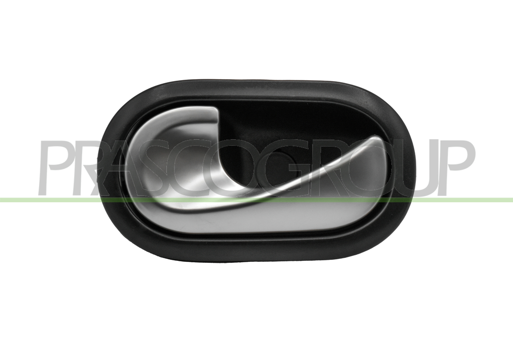 FRONT/REAR DOOR HANDLE LEFT-INNER-WITH SILVER LEVER-BLACK HOUSING-CABLE