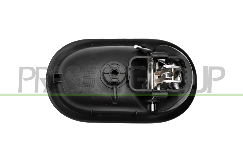 FRONT/REAR DOOR HANDLE LEFT-INNER-WITH SILVER LEVER-BLACK HOUSING-CABLE