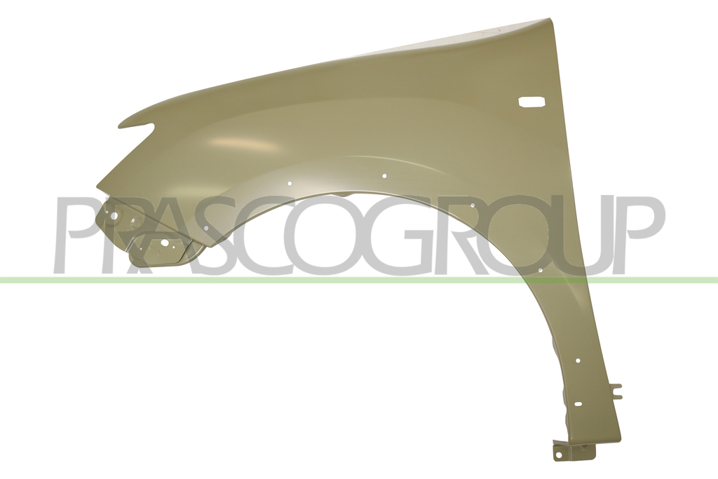 FRONT FENDER LEFT-WITH SIDE REPEATER AND WING EXTENSION HOLES