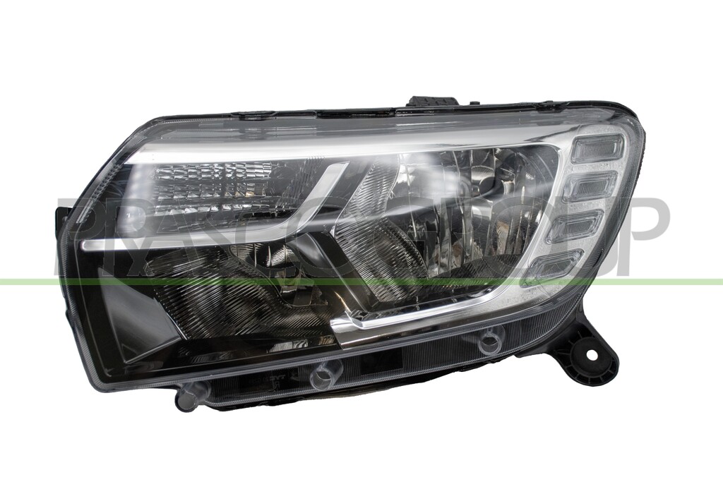PROIETTORE SINISTRO H7+H7-ELETTRICO-CON MOTORE-CON LUCE DIURNA-CON REGOLATORE CAVI-LED