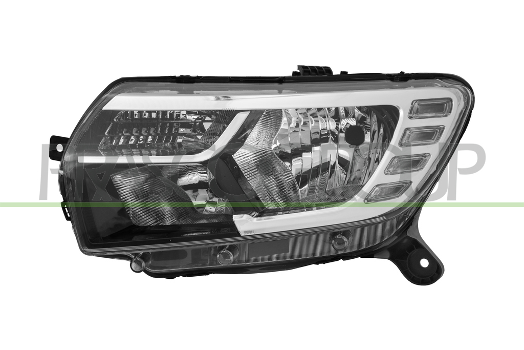 SCHEINWERFER LINKS-H7+H7-OHNE LWR-MIT MOTOR-LED