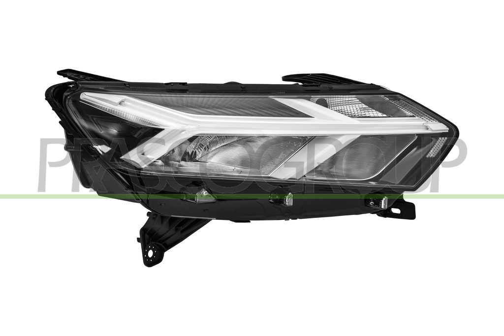 PROIETTORE DESTRO H7-ELETTRICO-SENZA MOTORE-CON LUCE DIURNA-CON BORDO BIANCO-LED