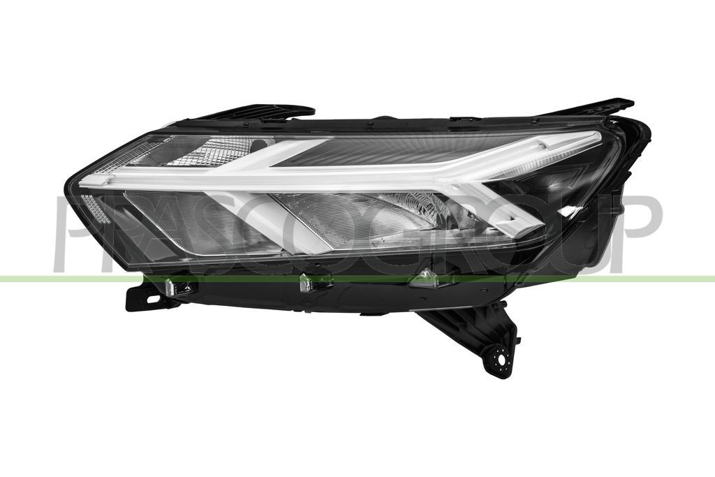 OPTICA IZQUIERDA H7-ELECTRICA-SIN MOTOR-CON LUZ DIURNA-CON BORDE BLANCO-LED
