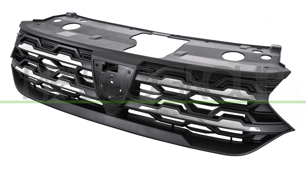 GRILLE CALANDRE NOIRE AVEC MOULURE CHROMEE'