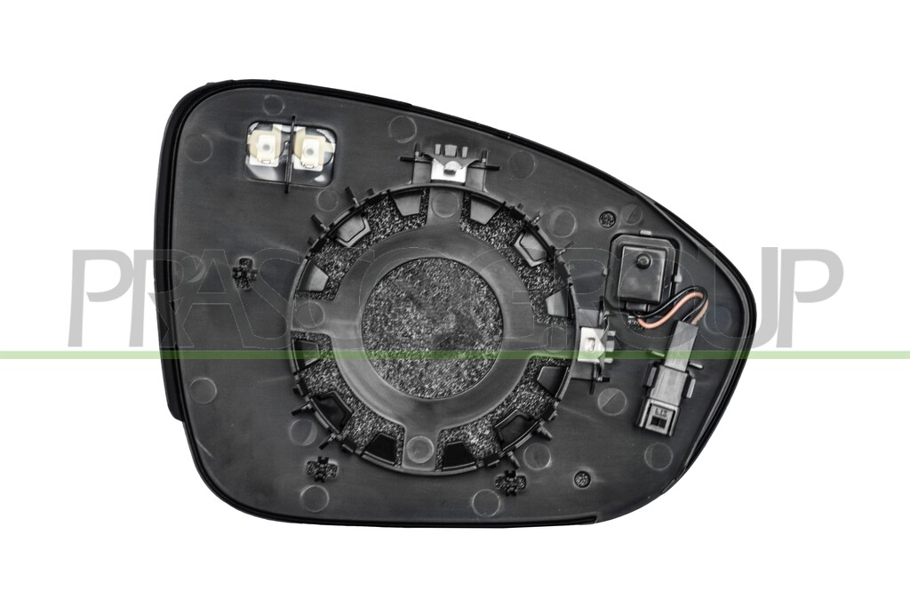 SPIEGELGLAS LINKS-HEIZBAR-MIT BLIS-KONVEX-2 PIN