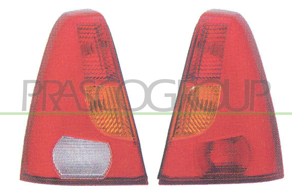 TAIL LAMP RIGHT-WITHOUT BULB HOLDER RED/AMBER MOD. 4 DOOR