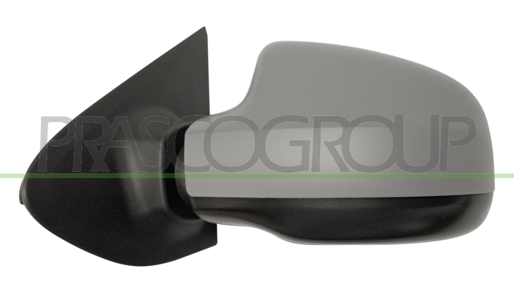 DOOR MIRROR LEFT-CABLE-PRIMED-CONVEX-CHROME