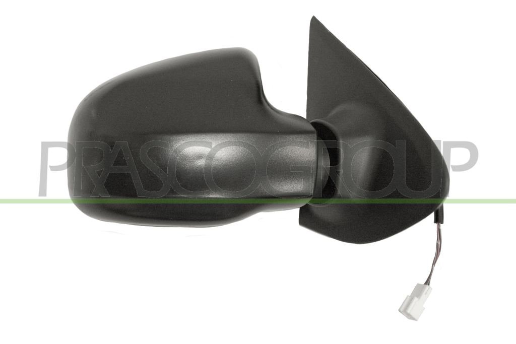 DOOR MIRROR RIGHT-ELECTRIC-BLACK-HEATED-WITH SENSOR-CONVEX-CHROME