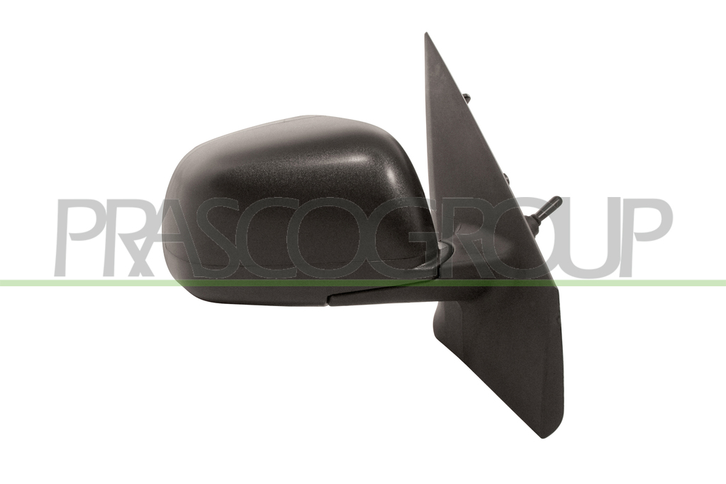 DOOR MIRROR RIGHT-CABLE-BLACK-CONVEX-CHROME