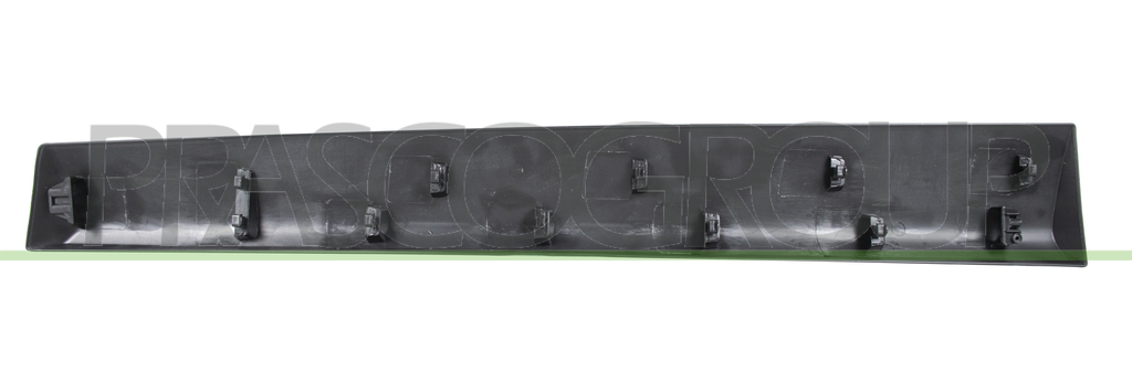 FRONT DOOR MOLDING LEFT-WITH CLIPS-BLACK-TEXTURED FINISH