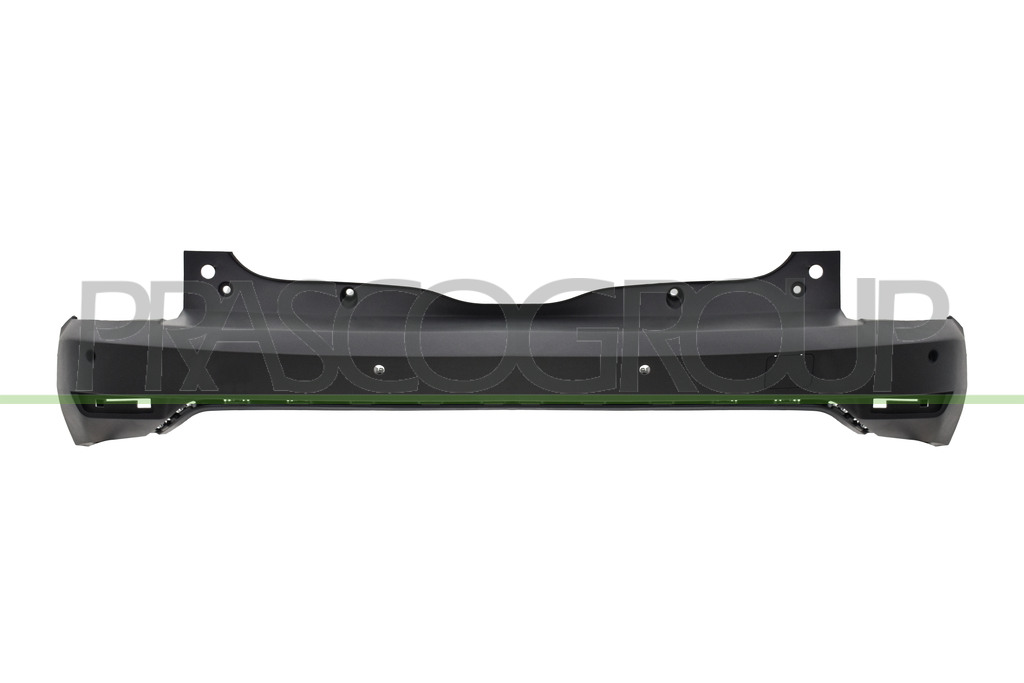 REAR BUMPER-BLACK-TEXTURED FINISH-WITH PDC AND PARK ASSIST HOLES+SENSOR HOLDERS