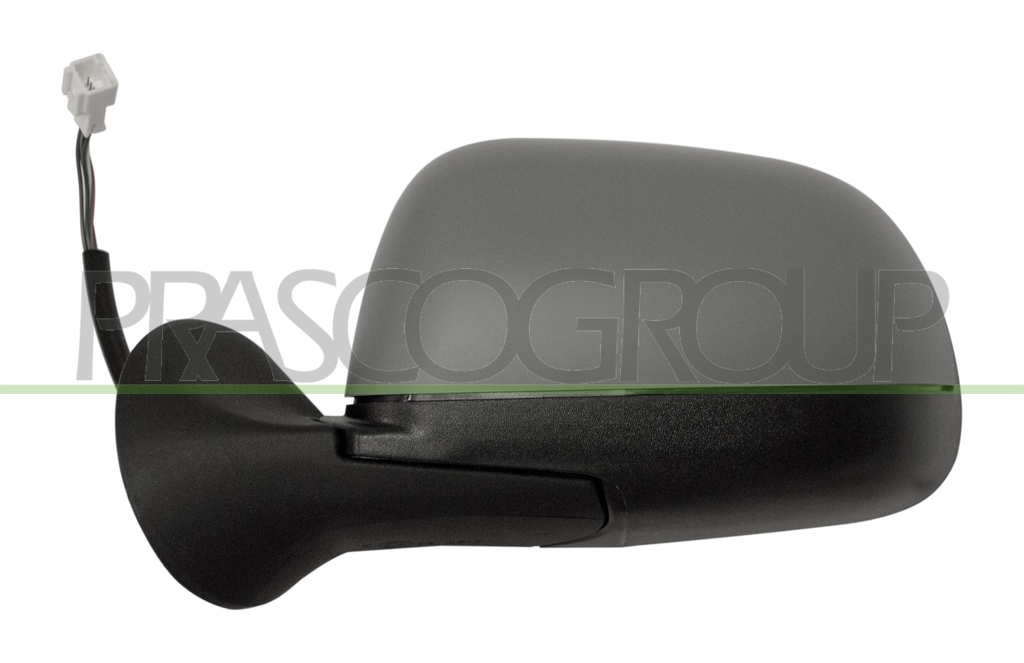 DOOR MIRROR LEFT-ELECTRIC-HEATED-PRIMED-CONVEX-CHROME-8H5P