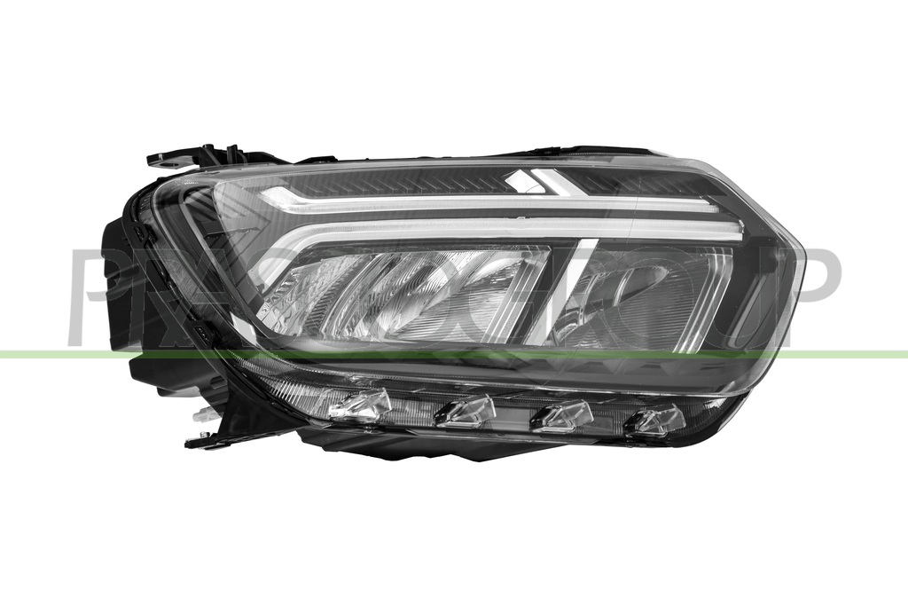 SCHEINWERFER RECHTS-H1-MIT LWR-OHNE MOTOR-MIT CHROMRAND-LED