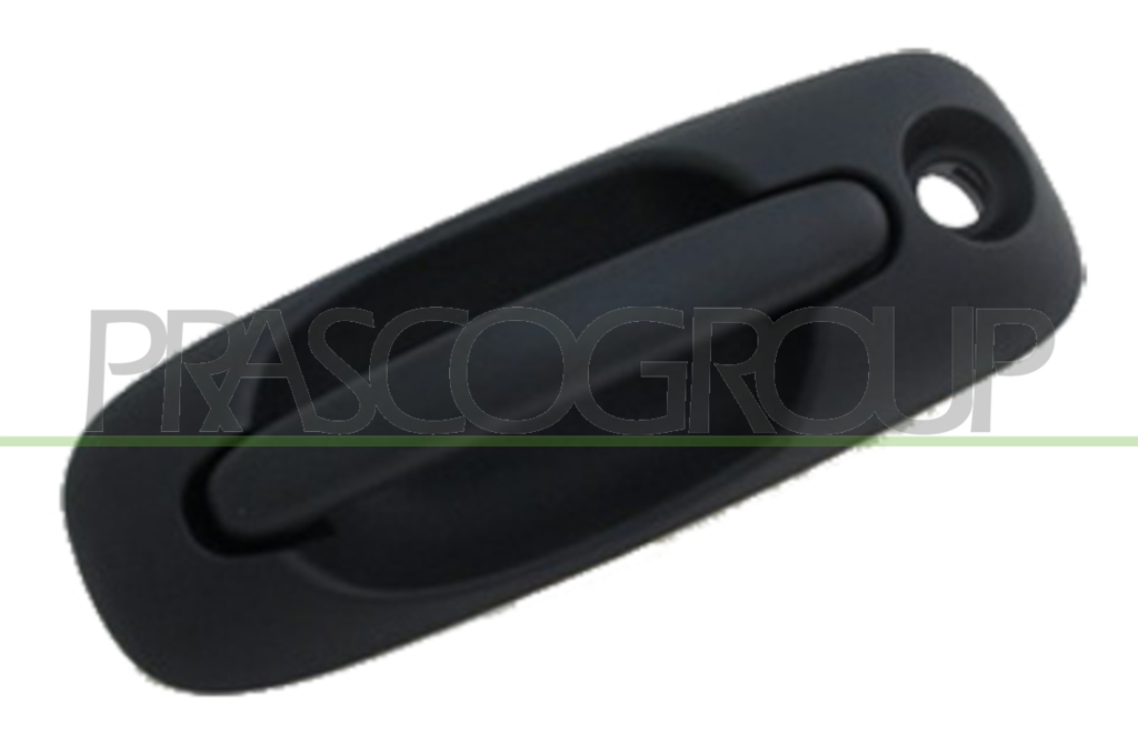 FRONT DOOR HANDLE LEFT-OUTER-BLACK-WITH KEY HOLE