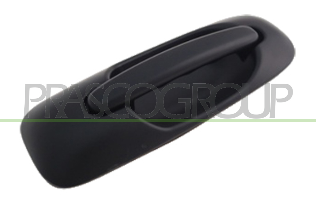 POIGNEE EXTERIEURE PORTE COULISSANTE GAUCHE-NOIRE/LISSE SANS TROU BARILLET