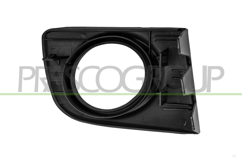 BUMPER GRILLE LEFT-BLACK-WITH FOG LAMP HOLE