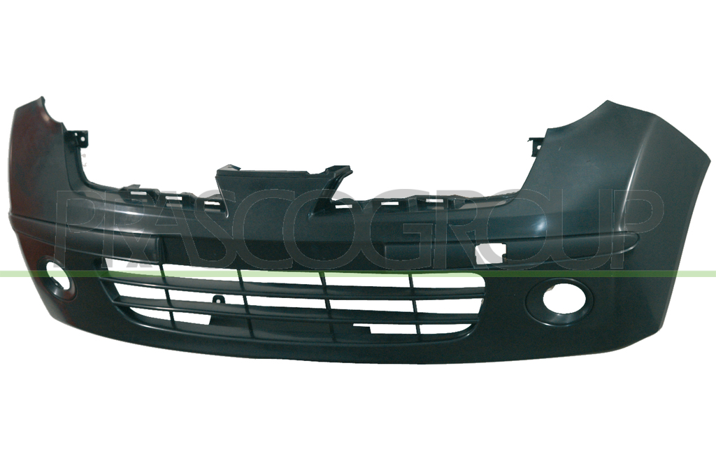 FRONT BUMPER-BLACK-WITH FOG LAMP HOLES