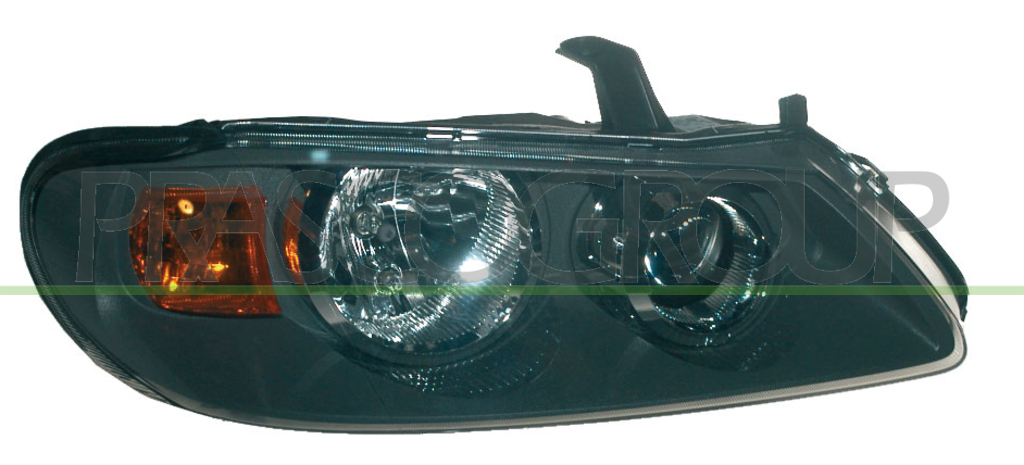 HEADLAMP RIGHT H7+H7 ELECTRIC-BLACK