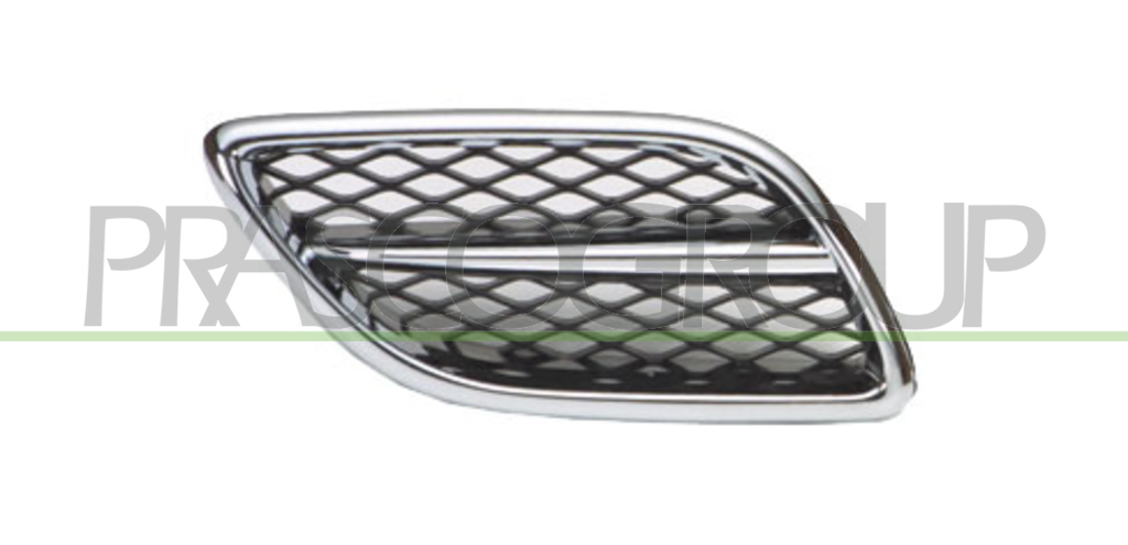 RADIATOR GRILLE RIGHT-CHROME-BLACK