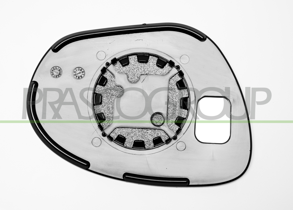 MIRROR GLASS BASE LEFT-CONVEX-CHROME