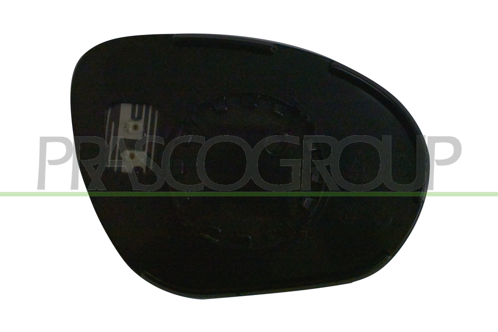 MIRROR GLASS BASE LEFT-HEATED-CONVEX-CHROME