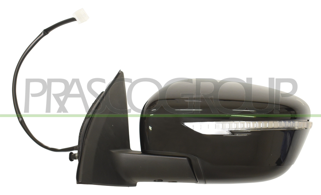 RETROVISORE SINISTRO-ELETTRICO-CON PRIMER-CON FANALE-CONVESSO