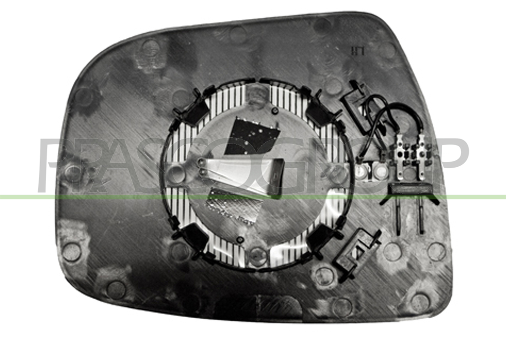 VERRE DE RETROVISEUR GAUCHE CONVEX-CHAUFFANT-CHROME'