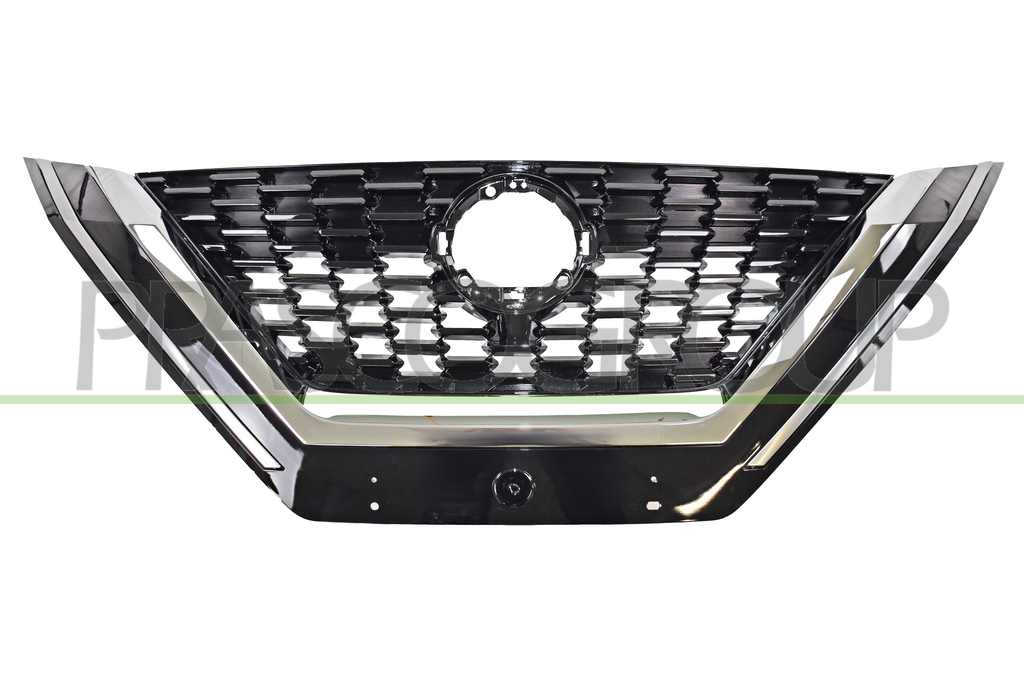 RADIATOR GRILLE-BLACK-GLOSSY-WITH CHROME MOLDING