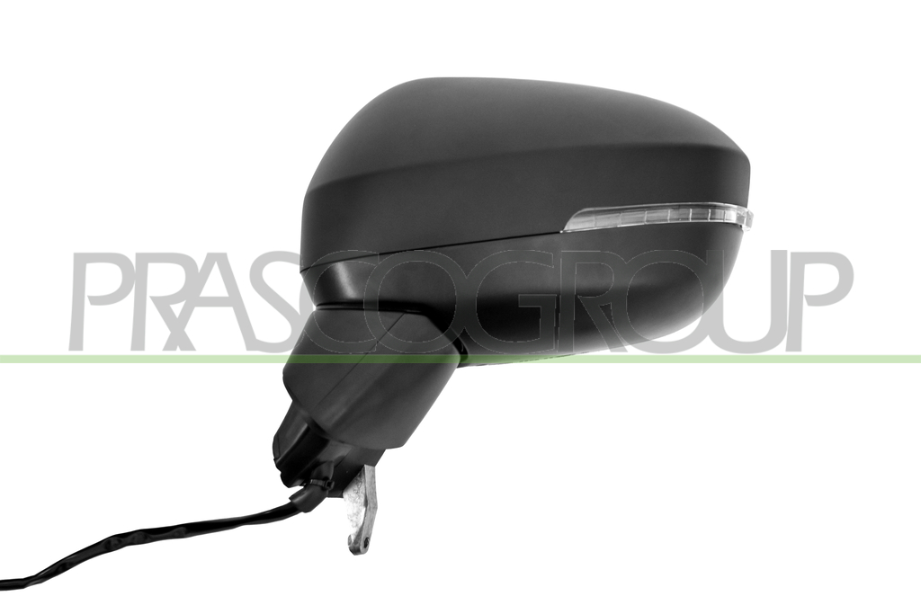DOOR MIRROR LEFT-ELECTRIC-HEATED-PRIMED-WITH LAMP-WITH BLIS-CONVEX-9 PINS MOD. VISIA