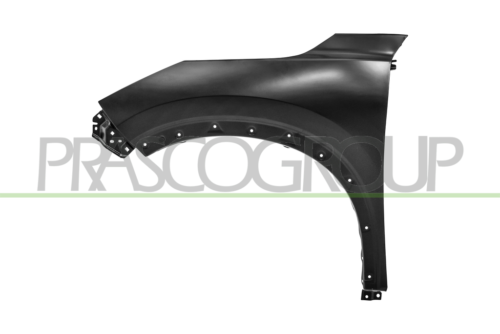 FRONT FENDER LEFT-WITH WING EXTENSION HOLES
