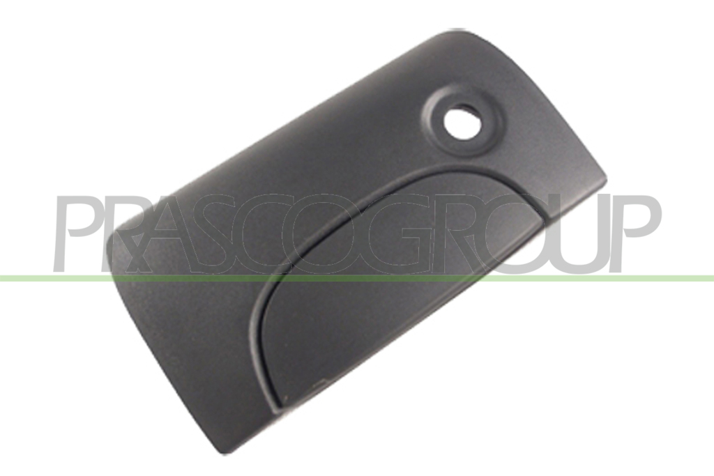 MANETA EXTERIOR PORTON ABATIBLE-CON AGUJERO LLAVE-NEGRA