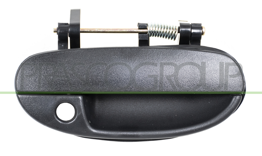 FRONT DOOR HANDLE RIGHT-OUTER-BLACK-WITH KEY HOLE