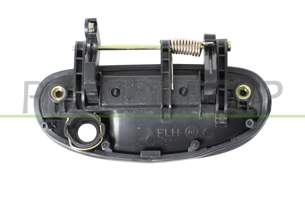 FRONT DOOR HANDLE LEFT-OUTER-BLACK-WITH KEY HOLE