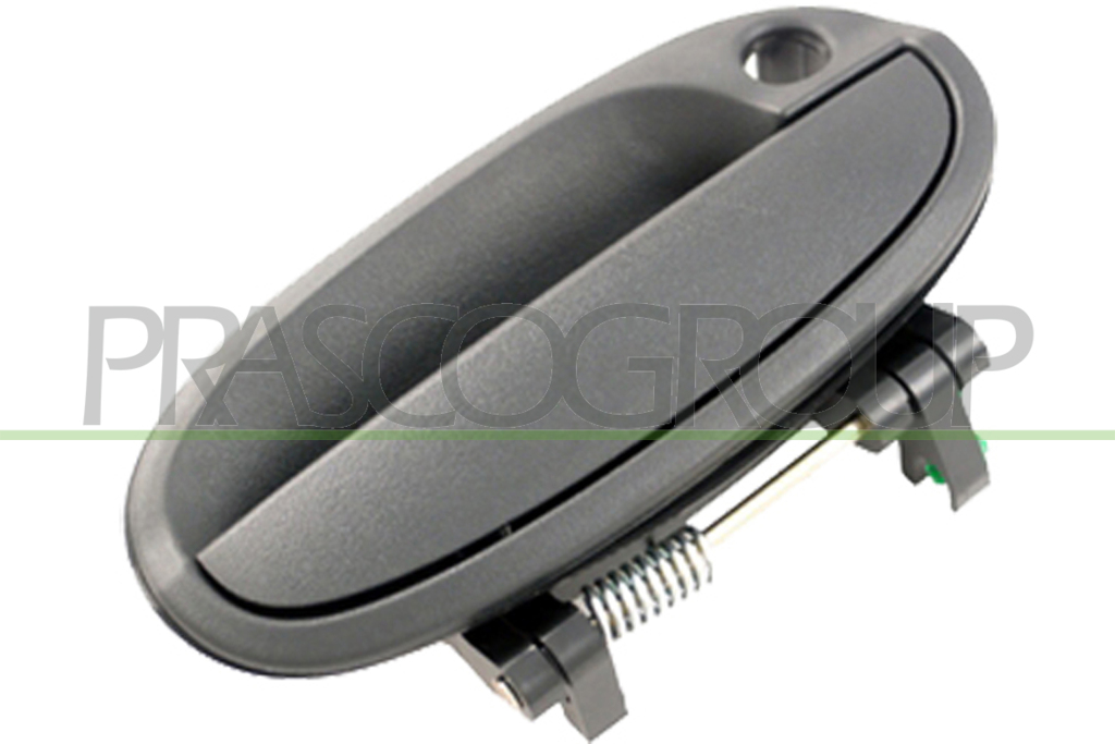 FRONT DOOR HANDLE RIGHT-OUTER-BLACK-WITH KEY HOLE