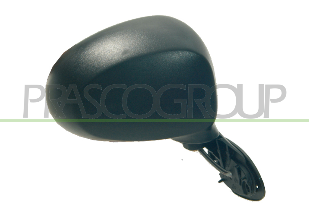 DOOR MIRROR RIGHT-MANUAL-BLACK-CONVEX-CHROME