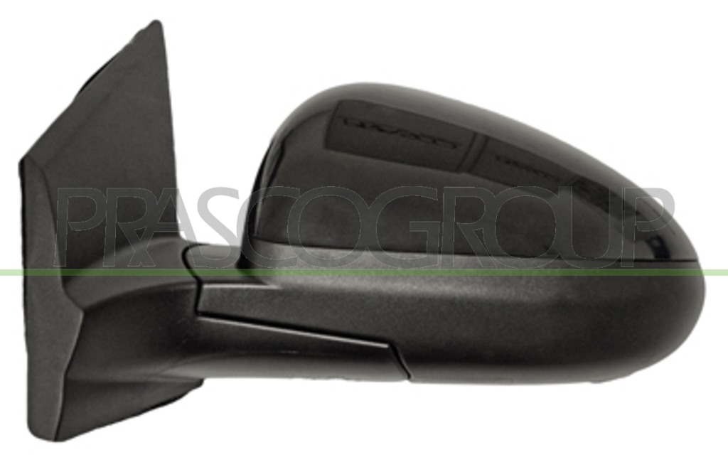 DOOR MIRROR RIGHT-ELECTRIC-BLACK-HEATED-CONVEX-CHROME