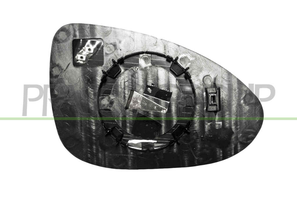 MIRROR GLASS BASE LEFT-HEATED-CONVEX-CHROME