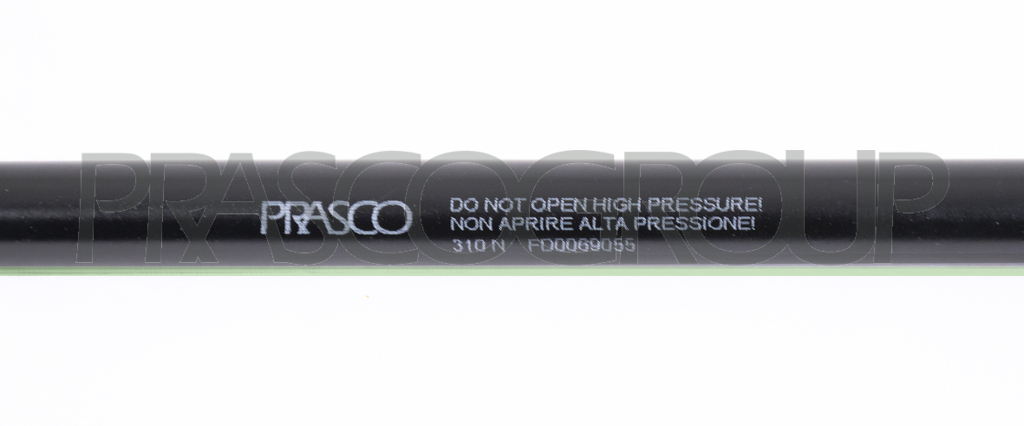 GASDRUCKFEDER HECKKLAPPE RECHTS UND LINKS-310 N-L 448 mm-H 180 mm-Ø 18 mm-Ø 8 mm