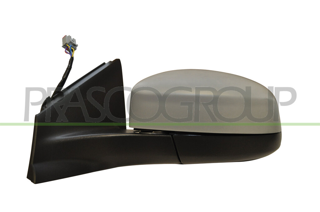 DOOR MIRROR LEFT-ELECTRIC-HEATED-FOLDABLE-PRIMED-WITH AMBIENT LIGHT-WITH MEMORY-ASPHERICAL-CHROME 12H11P