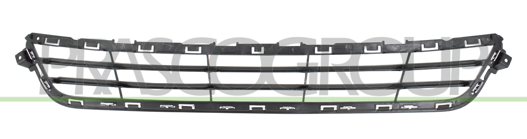 FRONT BUMPER GRILLE-LOWER-BLACK-GLOSSY-WITH CHROME MOLDING
