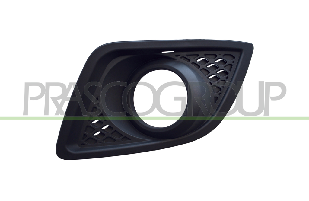 BUMPER GRILLE LEFT-BLACK-WITH FOG LAMP HOLE