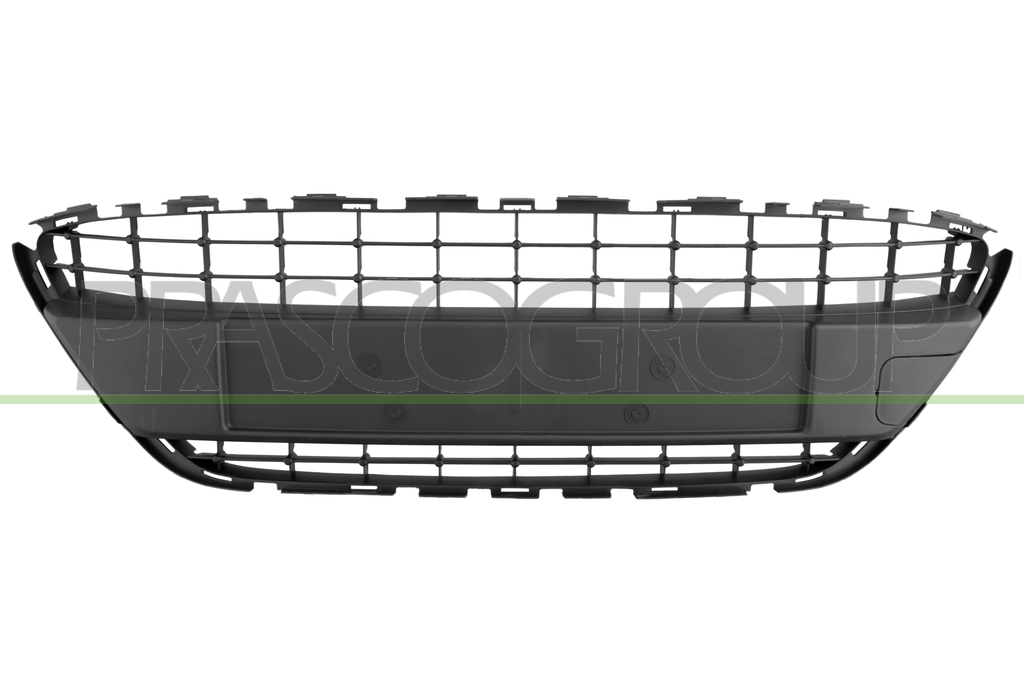 GRILLE CENTRALE DE PARE-CHOCS AVANT-NOIRE STRUCTURE'-AVEC TROUS CADRE-AVEC CACHE CROCHET