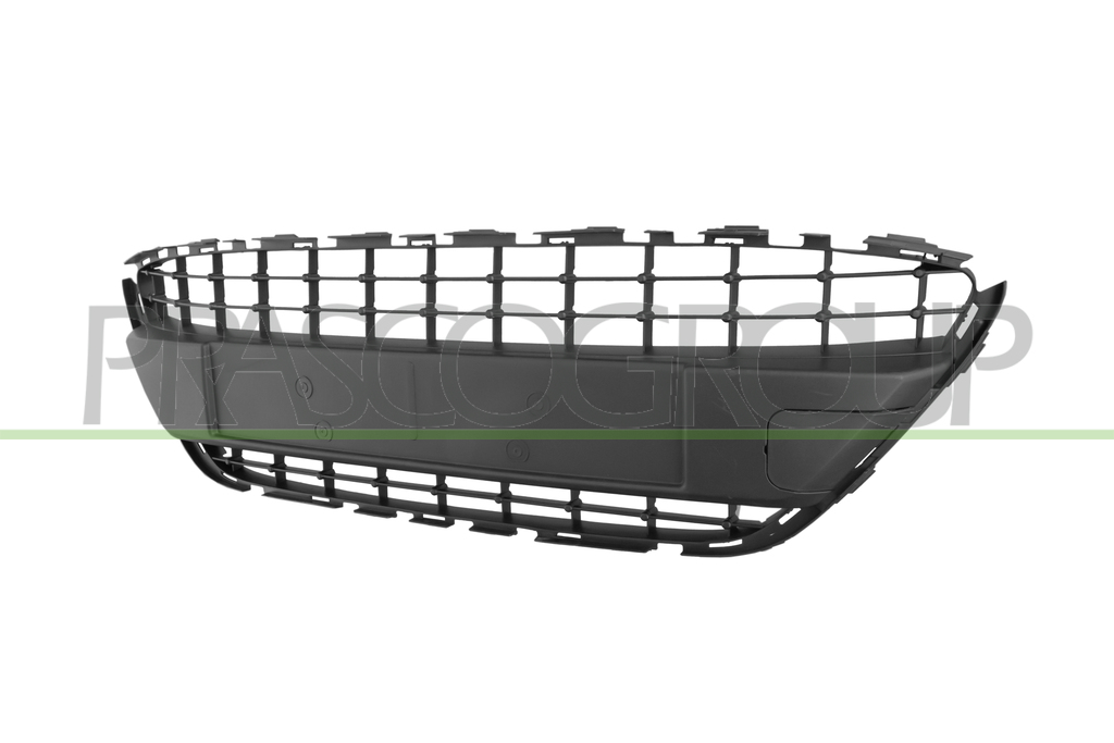 GRILLE CENTRALE DE PARE-CHOCS AVANT-NOIRE STRUCTURE'-AVEC TROUS CADRE-AVEC CACHE CROCHET