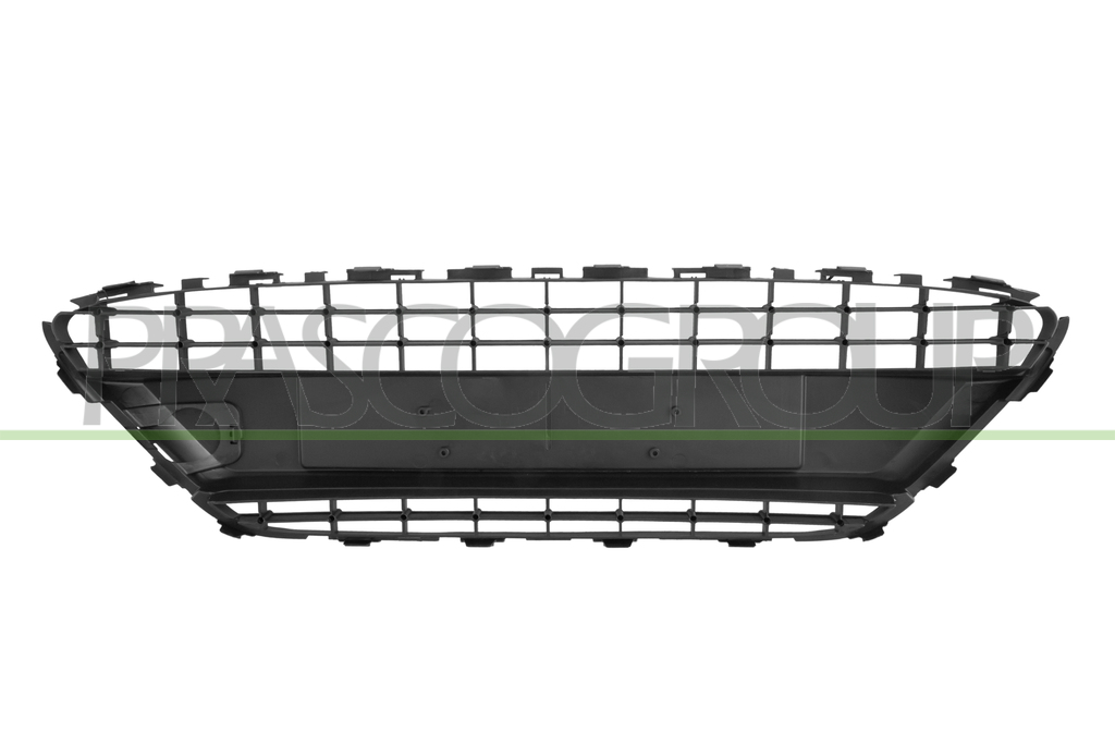 GRILLE CENTRALE DE PARE-CHOCS AVANT-NOIRE STRUCTURE'-AVEC TROUS CADRE-AVEC CACHE CROCHET