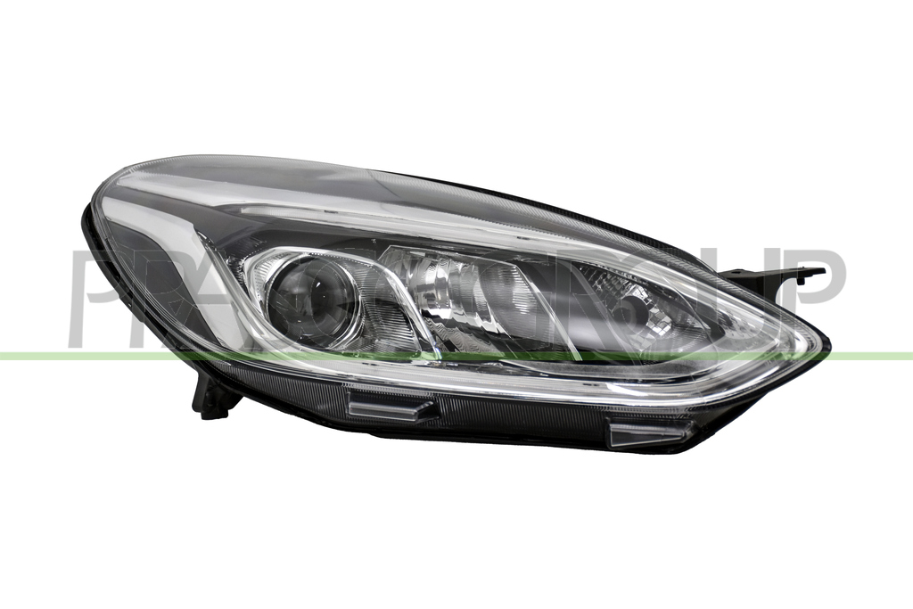 HEADLAMP RIGHT H7+H1 ELECTRIC-WITH MOTOR-WITH DAY RUNNING LIGHT-CHROME-LED