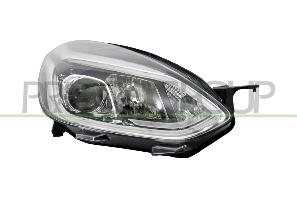 HEADLAMP RIGHT H7+H1 ELECTRIC-WITH MOTOR-WITH DAY RUNNING LIGHT-CHROME-LED