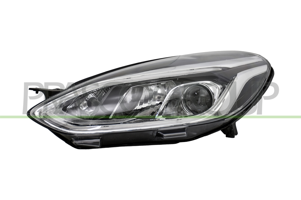 SCHEINWERFER LINKS-H7+H1-MIT LWR-MIT MOTOR-MIT TAGFAHRLICHT-VERCHROMT-LED